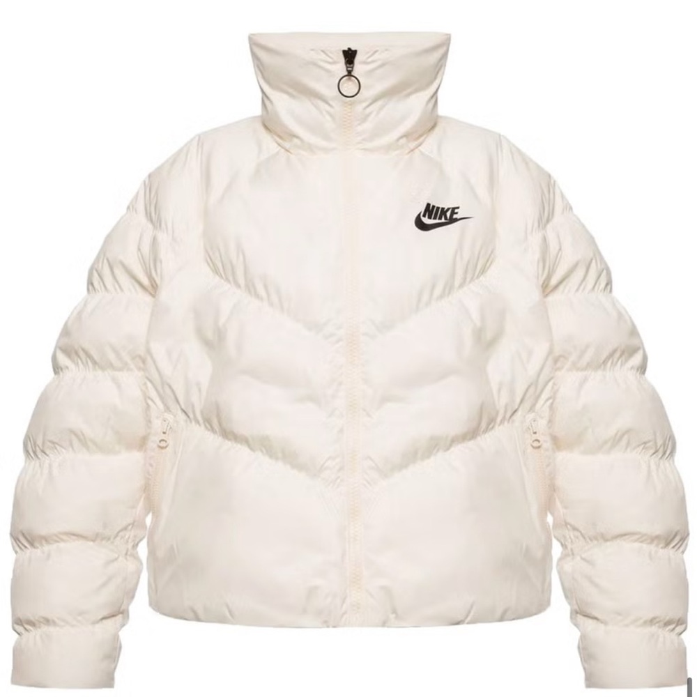 NEW Nike Sportswear Women's Light Ivory Synthetic Down Puffer Jacket
